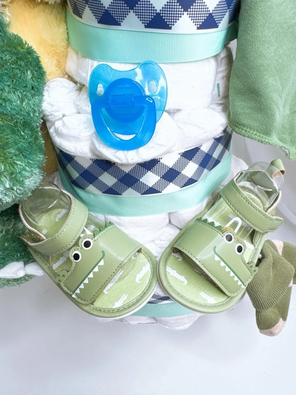 Crocodile Diaper Cake, Baby shower gift